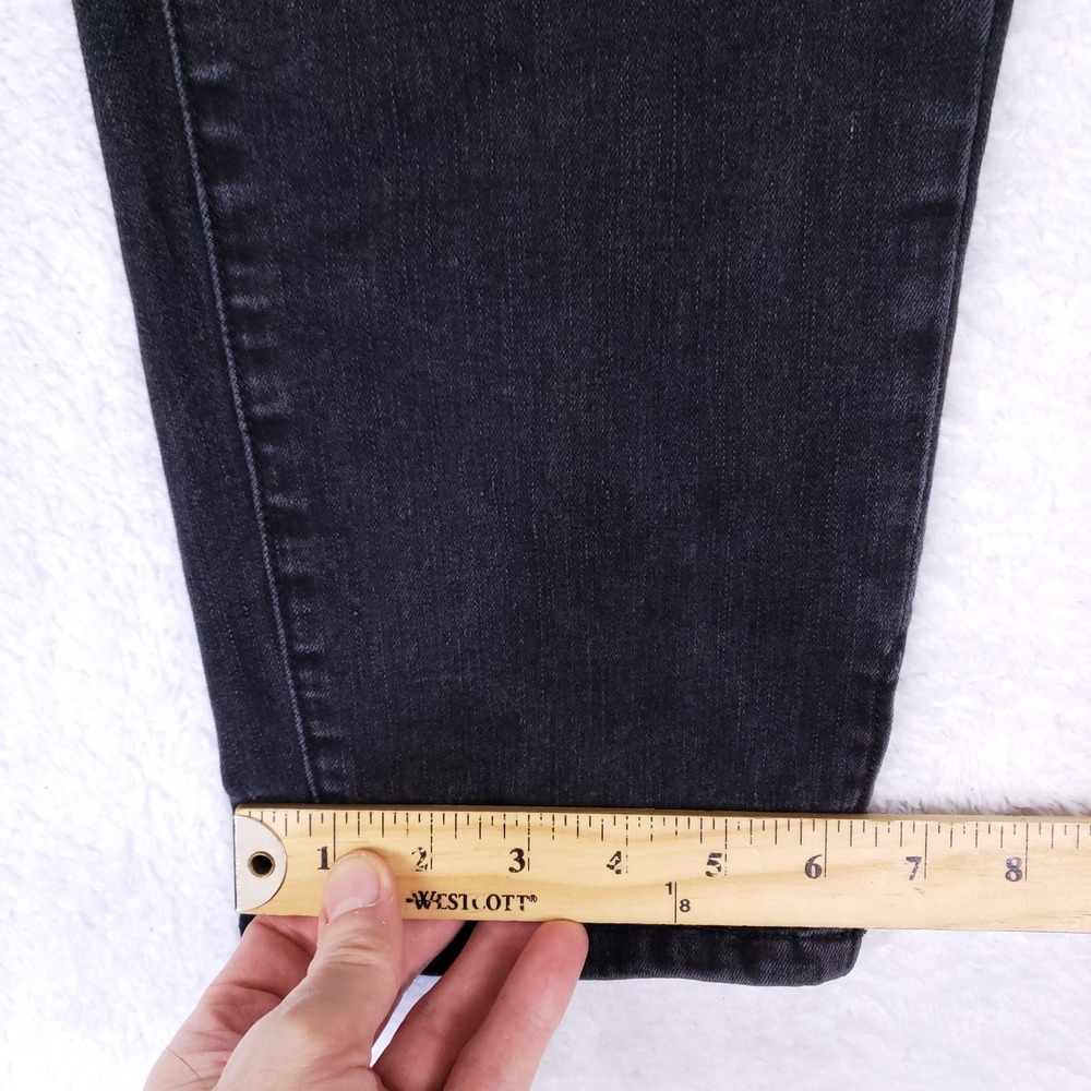 Judy Blue Jeans 1XL Black Crop Straight Fit Side Slit Stretch Plus Size - Picture 6 of 12